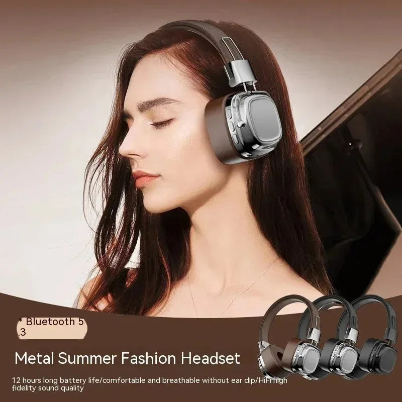 Auriculares Bluetooth 5.3 Retro Plegables Batería Larga