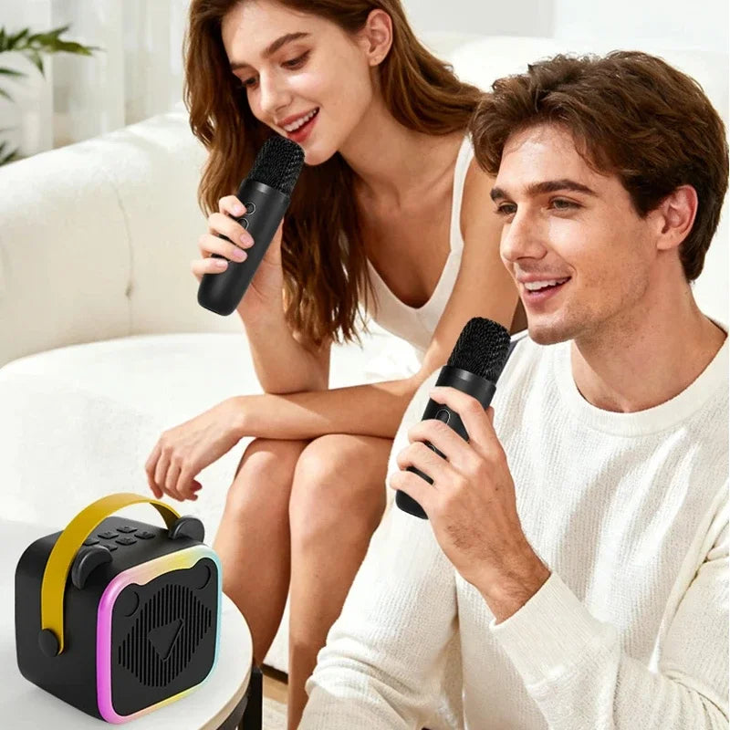 Mini Altavoz Bluetooth Portátil con Micrófono para Karaoke