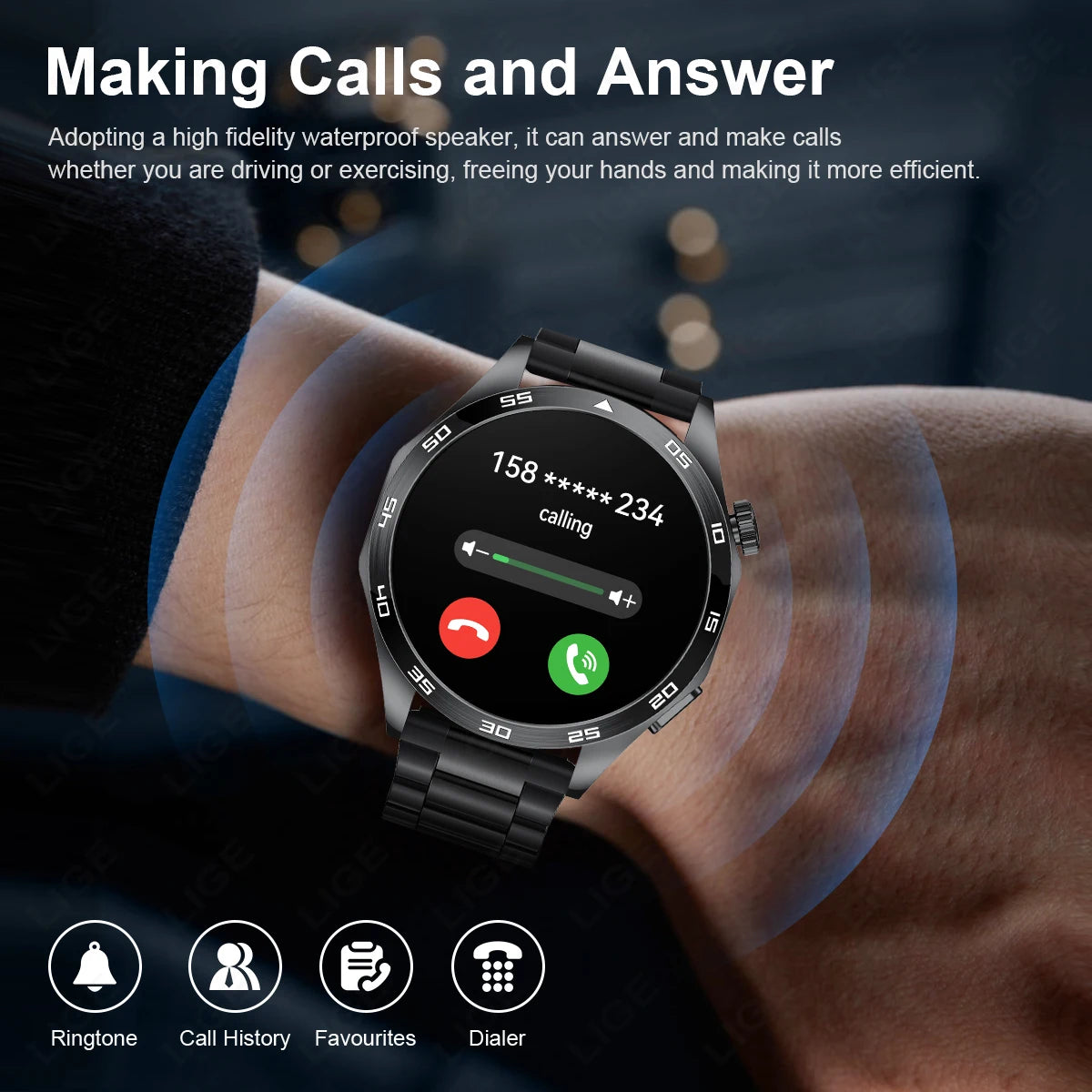 Nuevo Reloj Inteligente GT4Pro 2026 para Android e iOS, con NFC, Rastreador GPS, Pantalla AMOLED HD de 360*360, Monitor de Ritmo Cardíaco, Llamadas Bluetooth