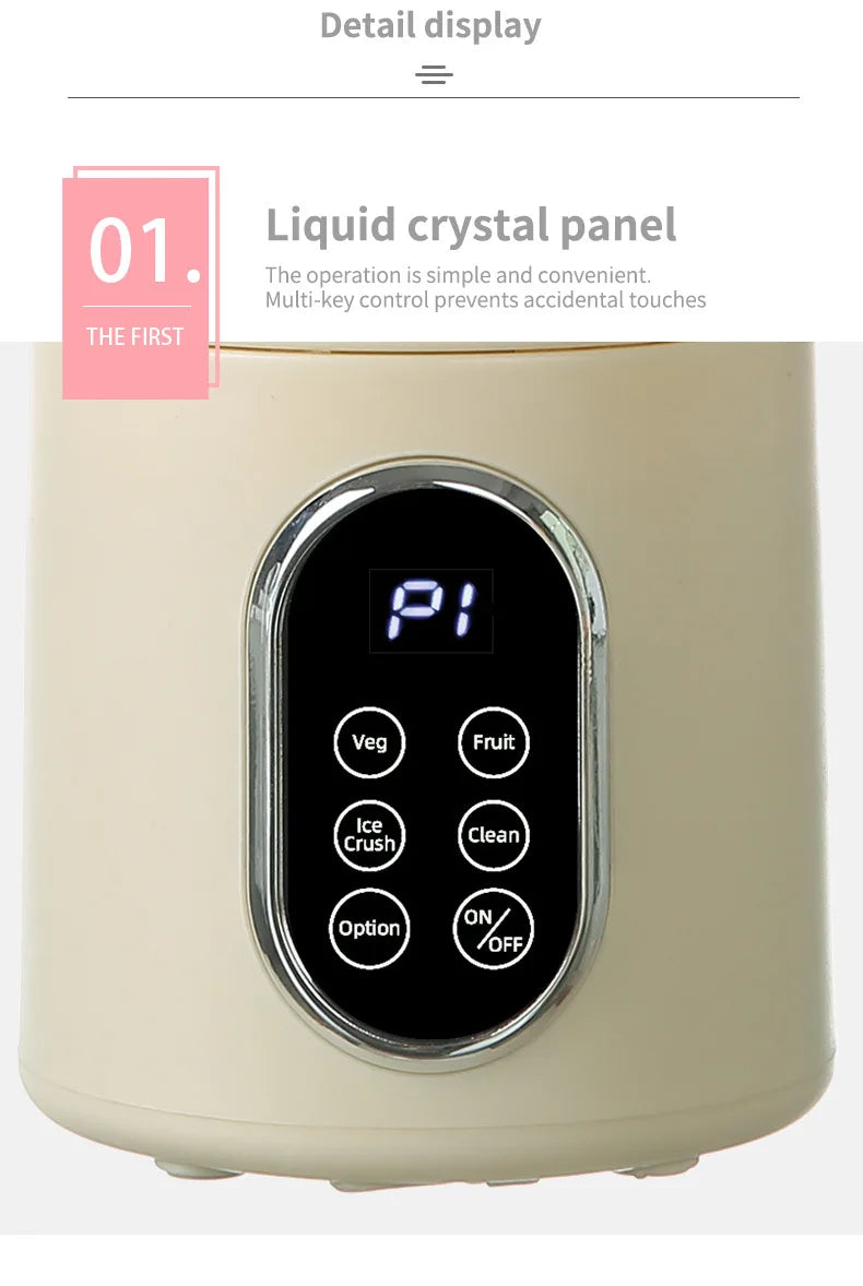 Exprimidor Portátil USB 530ml con 12 Cuchillas Picador de Hielo