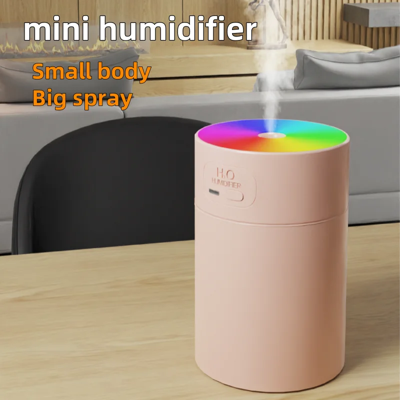 Humidificador ultrasónico USB 200ml con luz LED y difusor de aromas para auto y hogar
