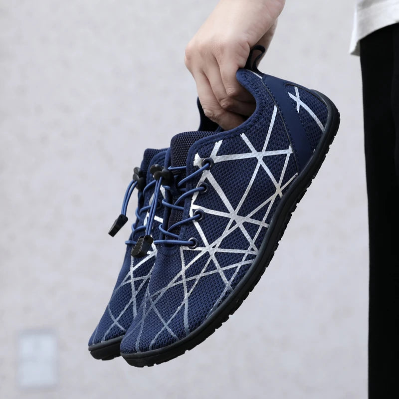 Zapatos informales transpirables para hombre, zapatos de agua ligeros antideslizantes Unisex, zapatos vulcanizados flexibles para mujer, zapatos de senderismo al aire libre 2025