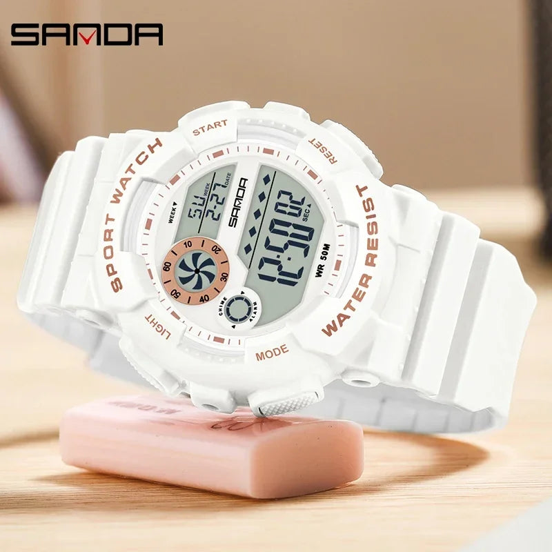 Reloj Digital LED SANDA Deportivo para Mujer
