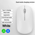 Ratón Inalámbrico Bluetooth Lenovo 2.4G de Modo Dual con Carga Tipo-C, Silencioso, Ergonómico, Portátil, para Oficina, Juegos y Uso Universal