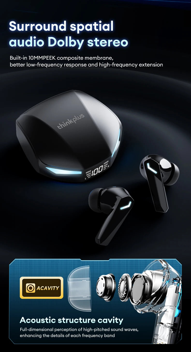 Auriculares Bluetooth 5.4 TWS Lenovo XT53 con ANC