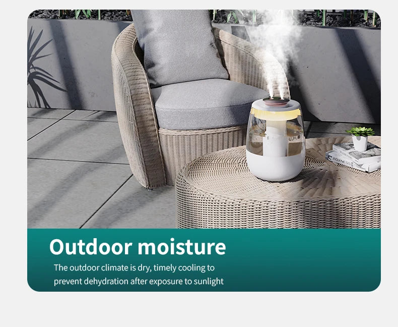 Tres modos de humidificador opcional, doble pulverización para el hogar y la Oficina, suplemento de agua y aire con pulverizador grande, pantalla digital inteligente