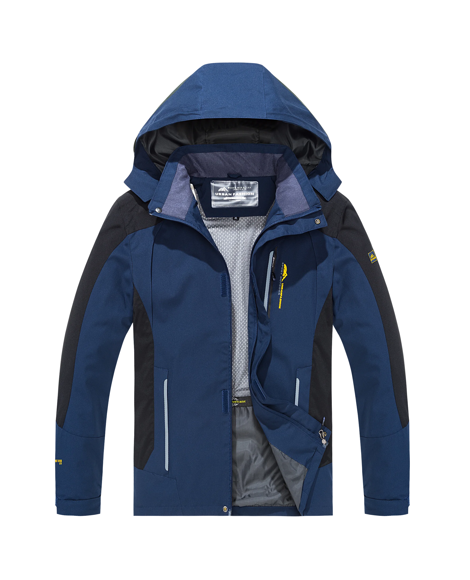 Chaqueta de Senderismo Impermeable para Hombre, Cortavientos, Outdoor