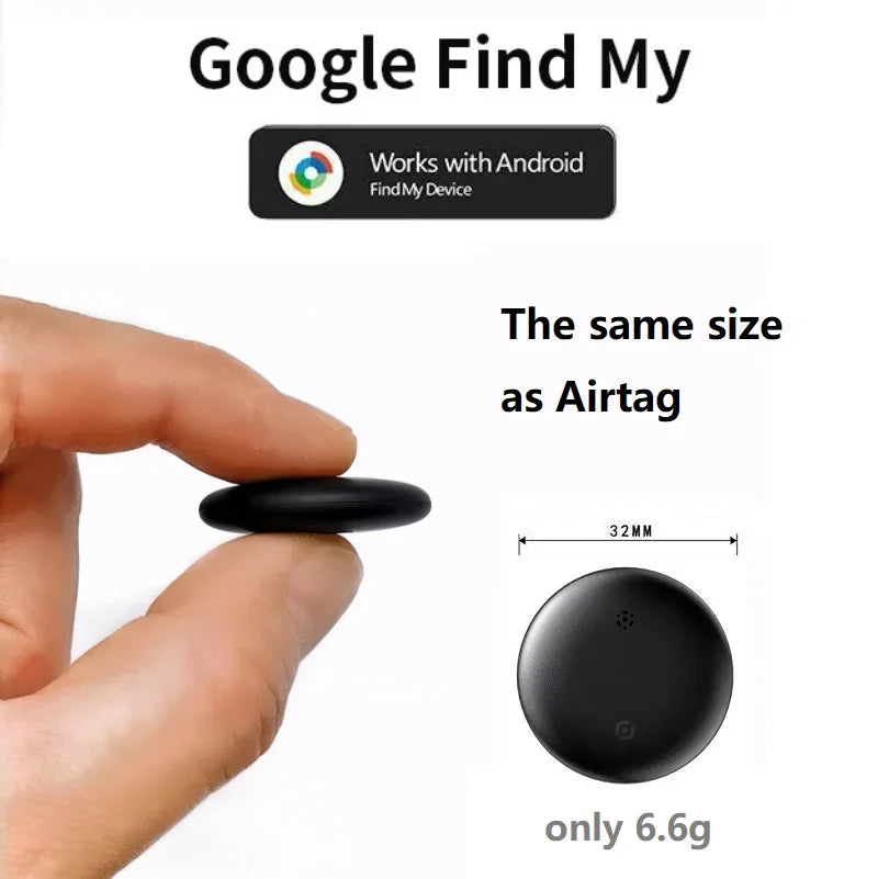 Rastreador Gps para Android e iOS, Google Find My Device, localizador de posicionamiento global, buscador inteligente de repuesto Airtag para coche, niños y mascotas