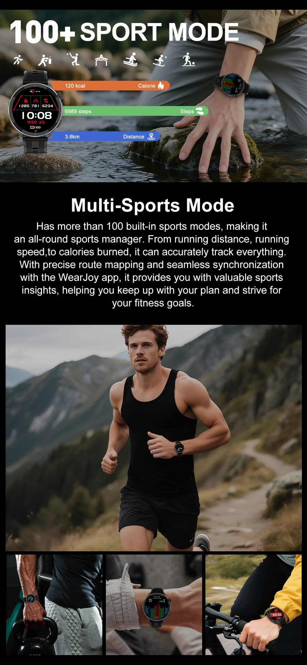 Reloj Inteligente 2026 con Mapa Sin Conexión, GPS Integrado, Posicionamiento Preciso, 4GB de Memoria, Brújula, Natación, Llamadas Bluetooth, Deportivo Militar para Hombre