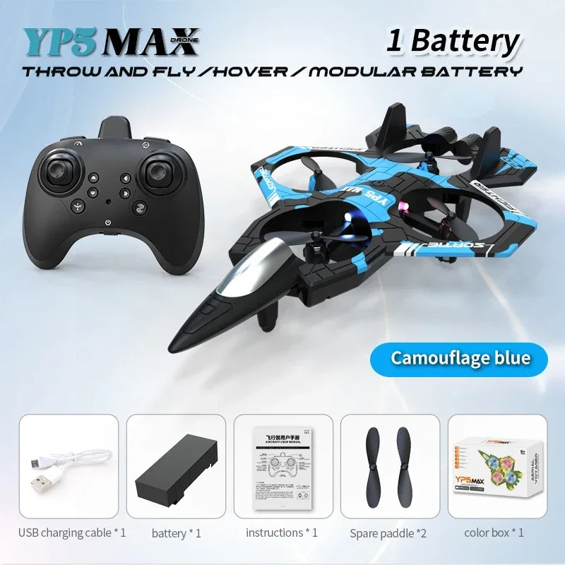 Dron de Acrobacias YP5 MAX con Cámara HD, Plegable, Vuelo Orbital