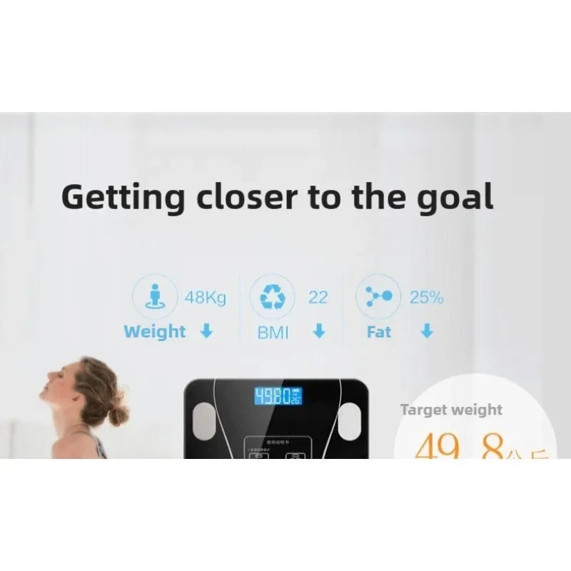 Báscula electrónica digital de uso doméstico con control de peso corporal