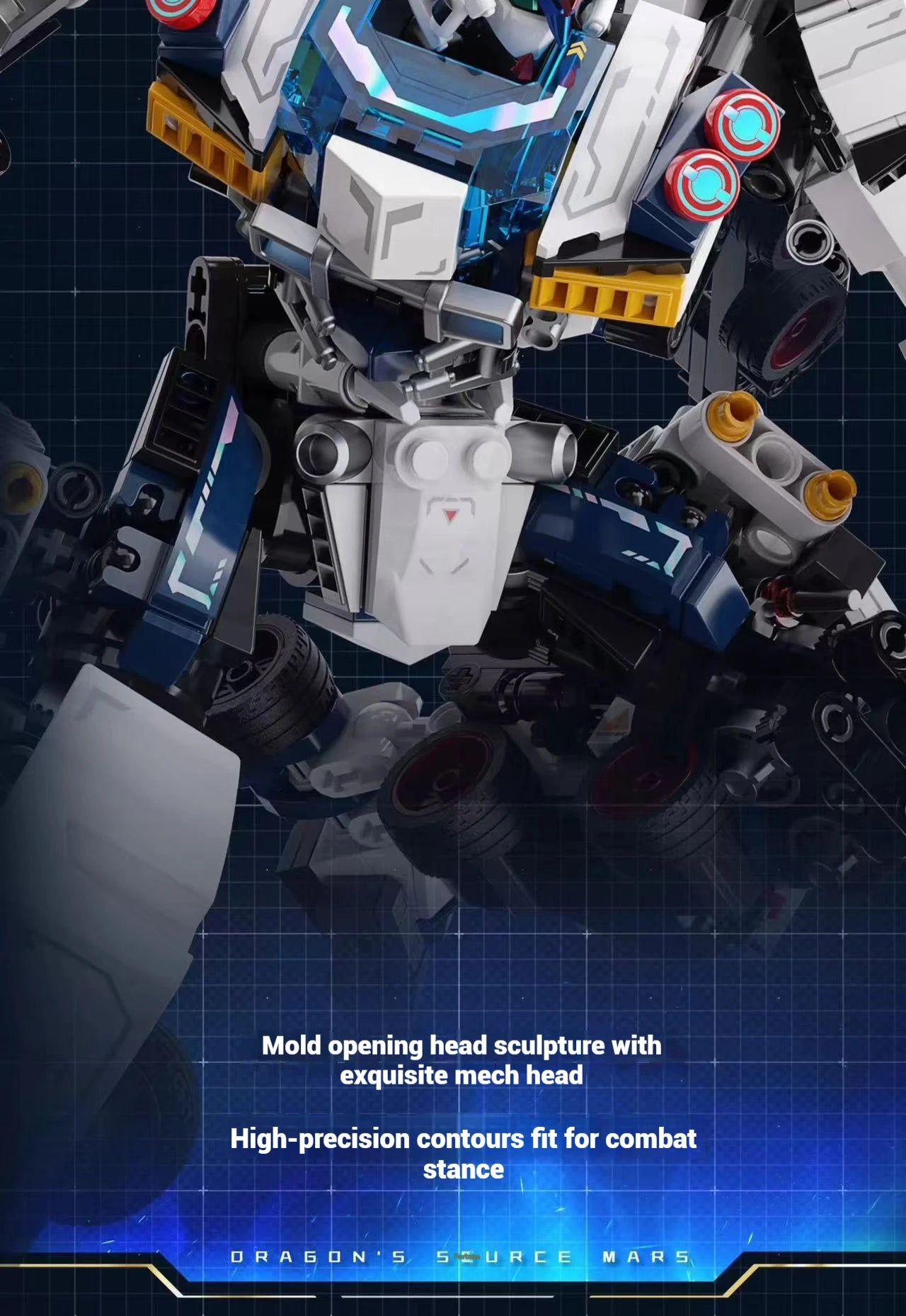 JAKI transformado Mecha coche misil militar cohete modelo de coche montaje, bloques de construcción Mecha juguetes de construcción, regalos de juguetes para niños