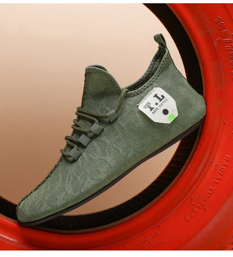 YRZL mocasines de malla para hombre, mocasines para conducir, zapatos planos de alta calidad para caminar, mocasines informales antideslizantes transpirables, zapatos de verano para hombre