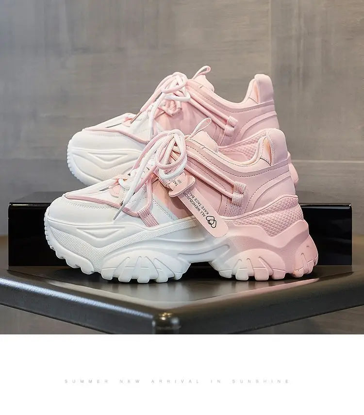 Zapatillas de Plataforma para Mujer - Suela Gruesa, Estilo Casual