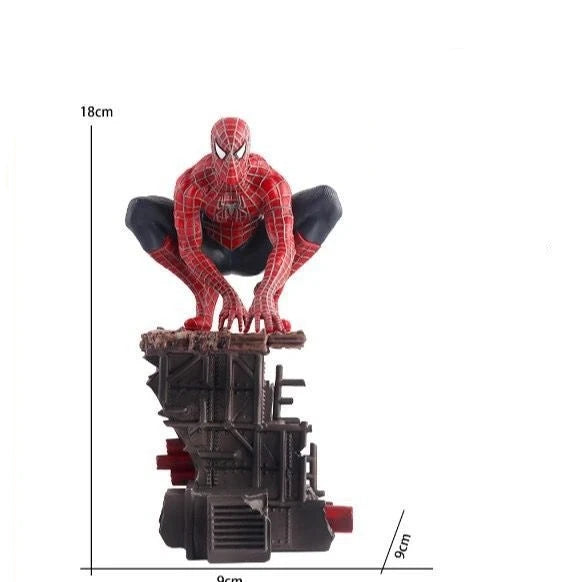 Juego de 3 figuras de acción de Spider-Man, estatuas de modelos coleccionables de Marvel para decoración de escritorio, regalo para fanáticos y coleccionistas
