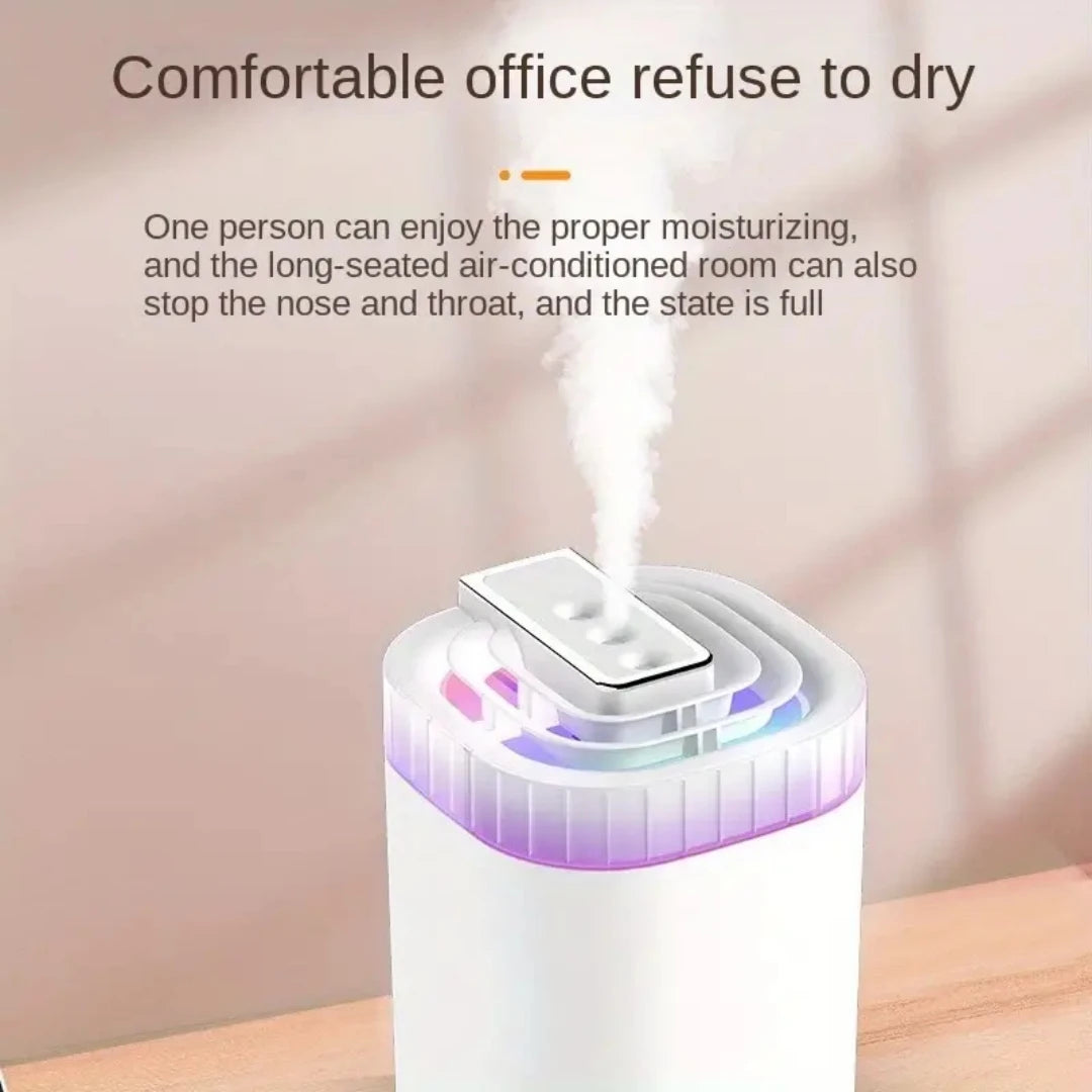 Humidificador Ultrasónico 3L con Luz Nocturna USB