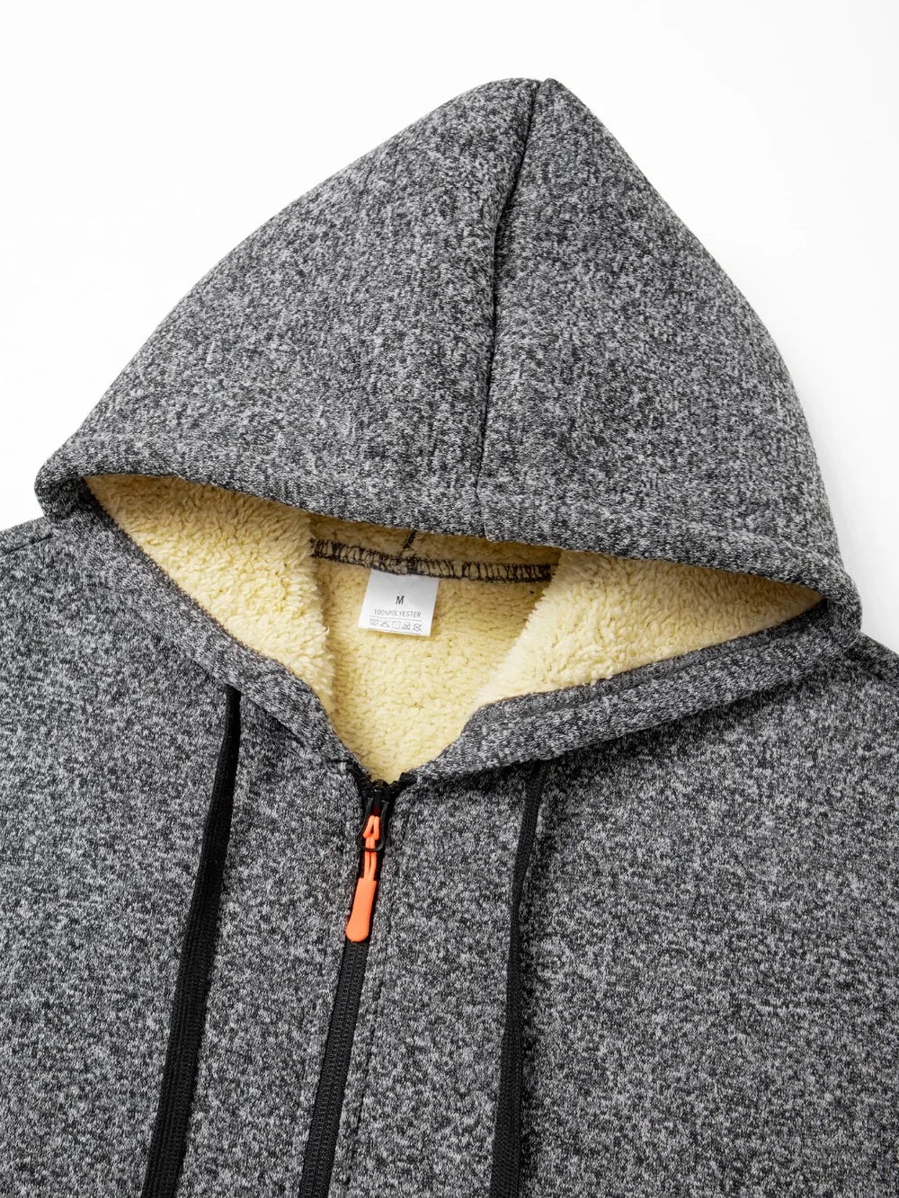Chaqueta con Capucha Gruesa para Hombre, Cremallera, Abrigo de Invierno
