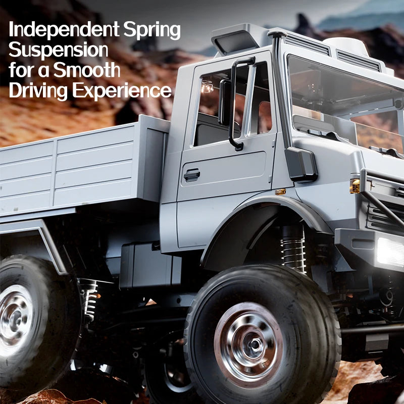 C8823 6WD RC coche 1/18 todoterreno vehículo de Control remoto 2,4G alta velocidad escalada transporte rescate oruga modelo juguetes para niños