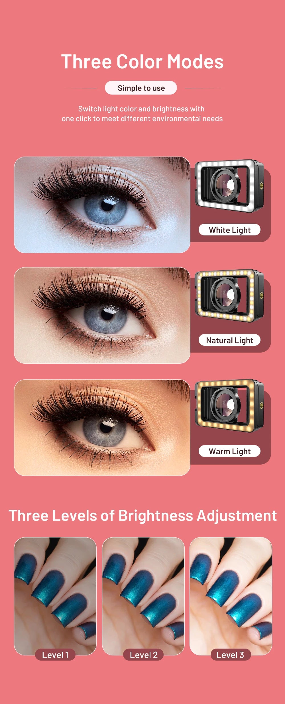 Lente Macro 15X APEXEL con Luz LED para iPhone y Samsung
