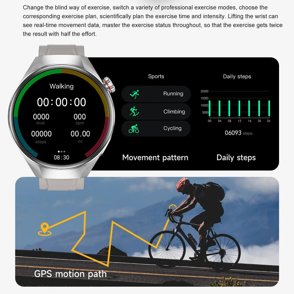 Reloj Inteligente G5 Plus con Pantalla AMOLED, GPS y Llamadas Bluetooth