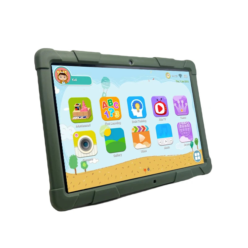 Tabletas Android 9.0 con función de llamadas para niños, 10.1 pulgadas, 2GB de RAM, 32GB de ROM, regalo gratis, funda de silicona, MTK6737 Quad-Core, 1280 x 800 IPS