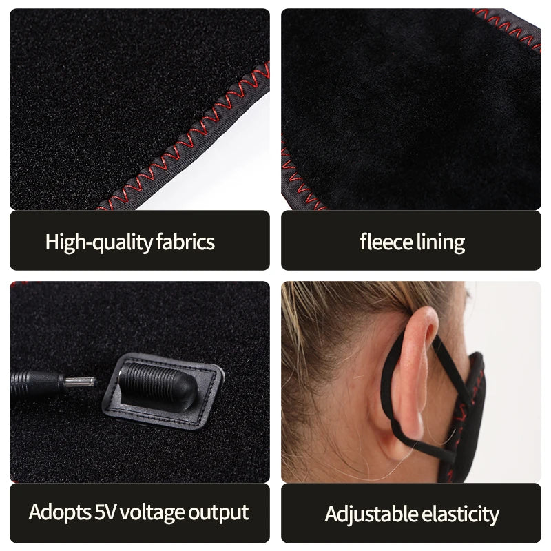 Masajeador Nasal Portátil Eléctrico Mascarilla de Calentamiento Rápido Alivia Malestar Nasal Ligero y Compacto Ideal para Hogar y Viajes