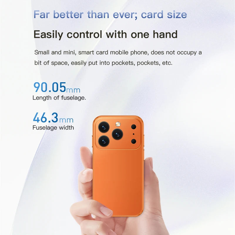 SOYES i17 Mini Smartphone pantalla de 3,0 "2GB RAM 16GB ROM Dual SIM en espera Cámara Dual Android 9,0 múltiples aplicaciones compatible con teléfono pequeño