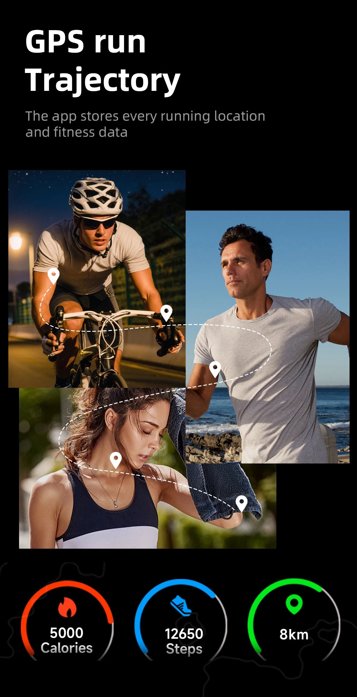 LIGE Pulsera Inteligente Monitor de Salud IA