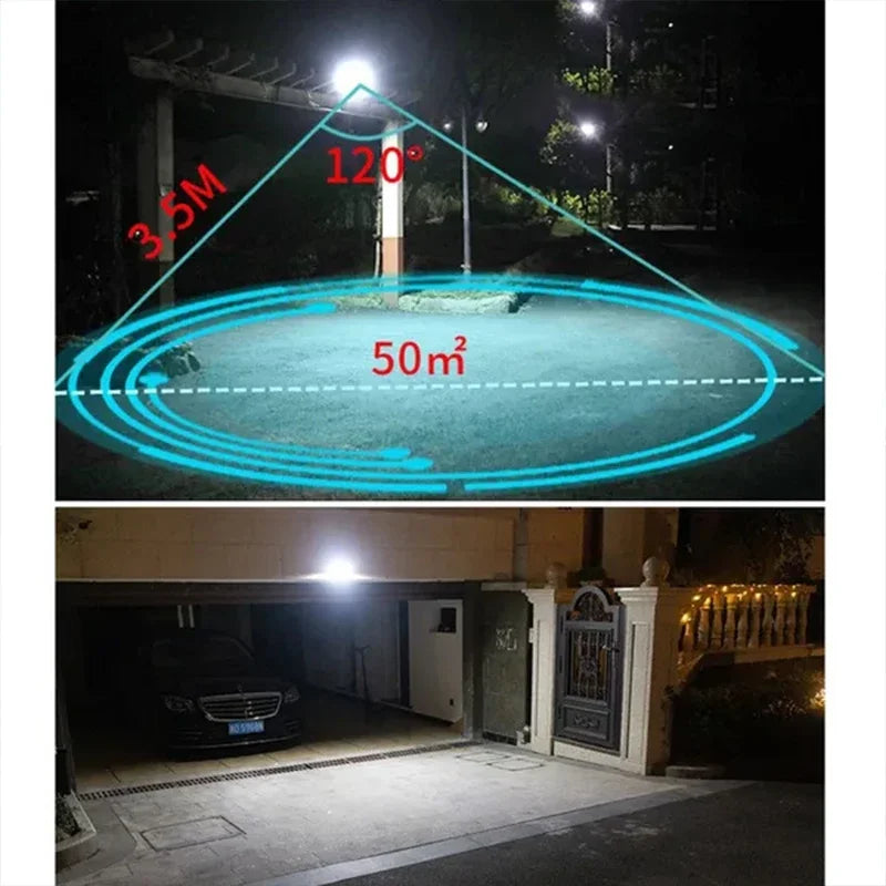 Luces LED Solares de Seguridad con Sensor para Jardín