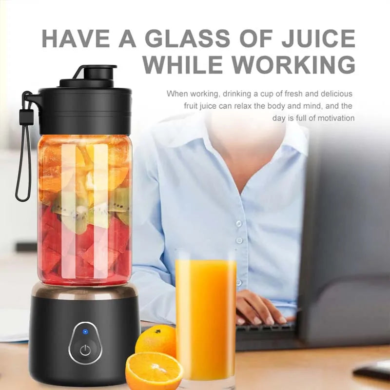 Mini Licuadora Portátil Inalámbrica USB para Frutas