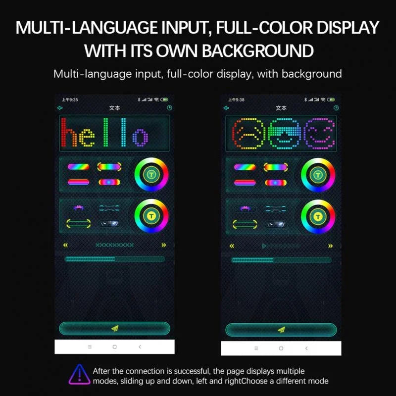 Máscara LED Inteligente Programable, Controlada por Aplicación Bluetooth, Cambia de Expresión Facial, Fotos Personalizadas, Cosplay, Fiesta de Halloween