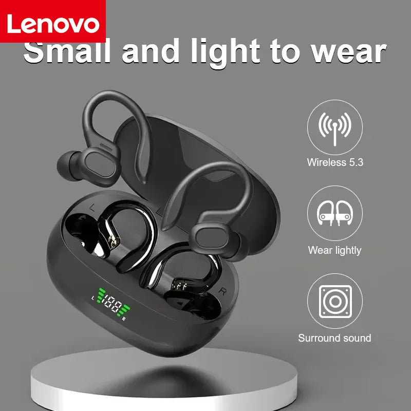 Lenovo Auriculares Bluetooth 5.3 Deportivos Batería Larga