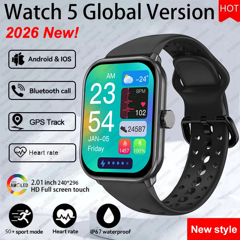 Reloj Inteligente Serie 5 Global con AMOLED, GPS y Llamadas Bluetooth