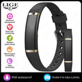 Pulsera inteligente Bluetooth LIGE con monitor de salud y frecuencia cardíaca