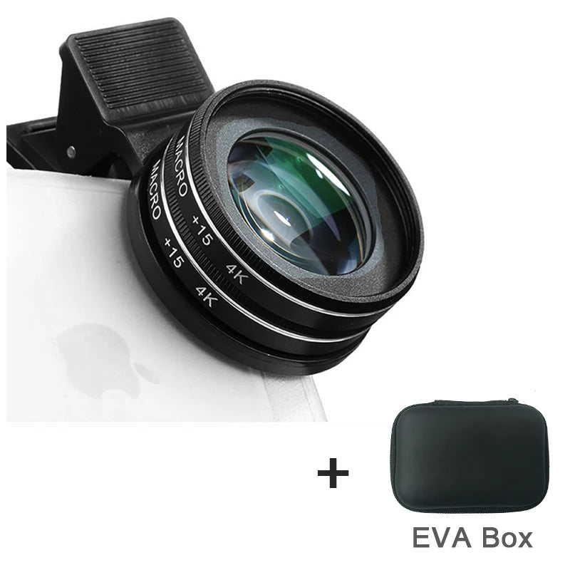 Kit de Lentes Macro 15X y 30X 4K HD para Smartphone