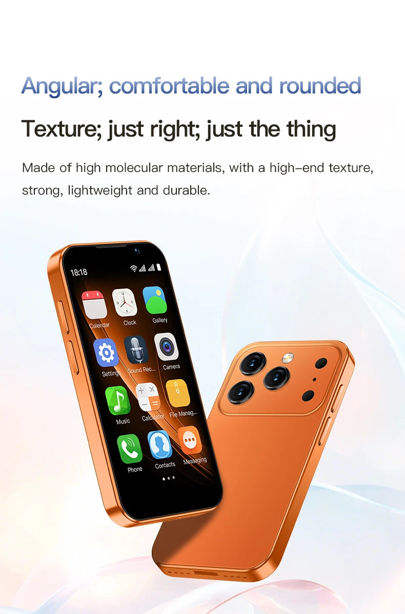 SOYES i17 Mini Smartphone pantalla de 3,0 "2GB RAM 16GB ROM Dual SIM en espera Cámara Dual Android 9,0 múltiples aplicaciones compatible con teléfono pequeño