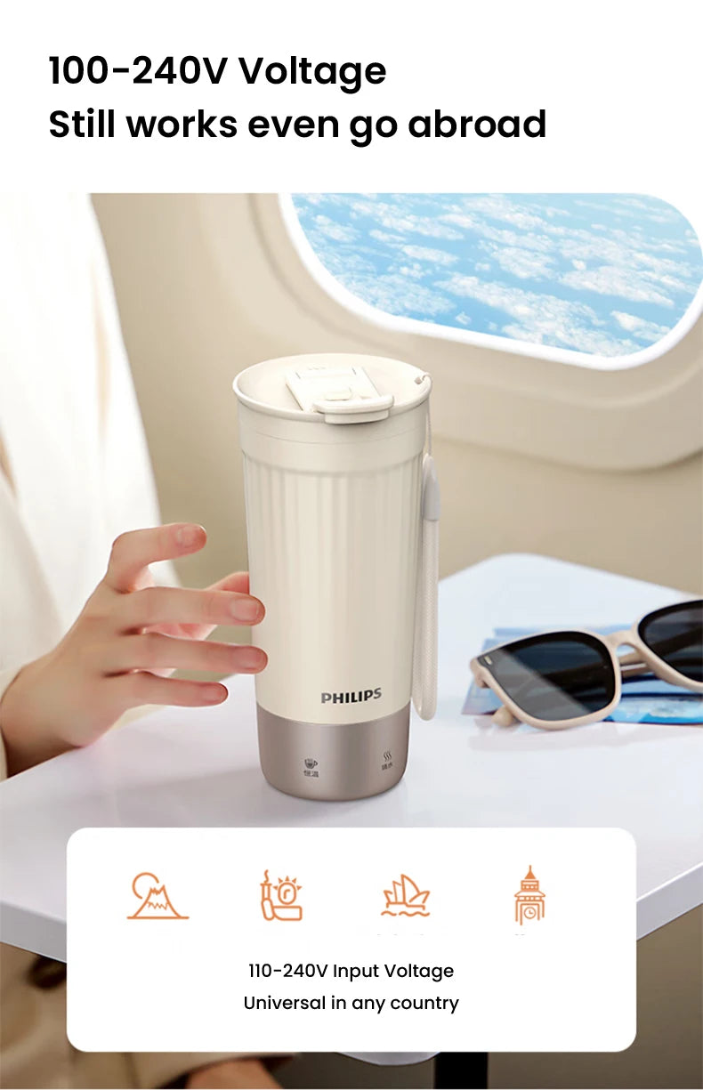 Hervidor Eléctrico Portátil 400ml con Control de Temperatura NTC