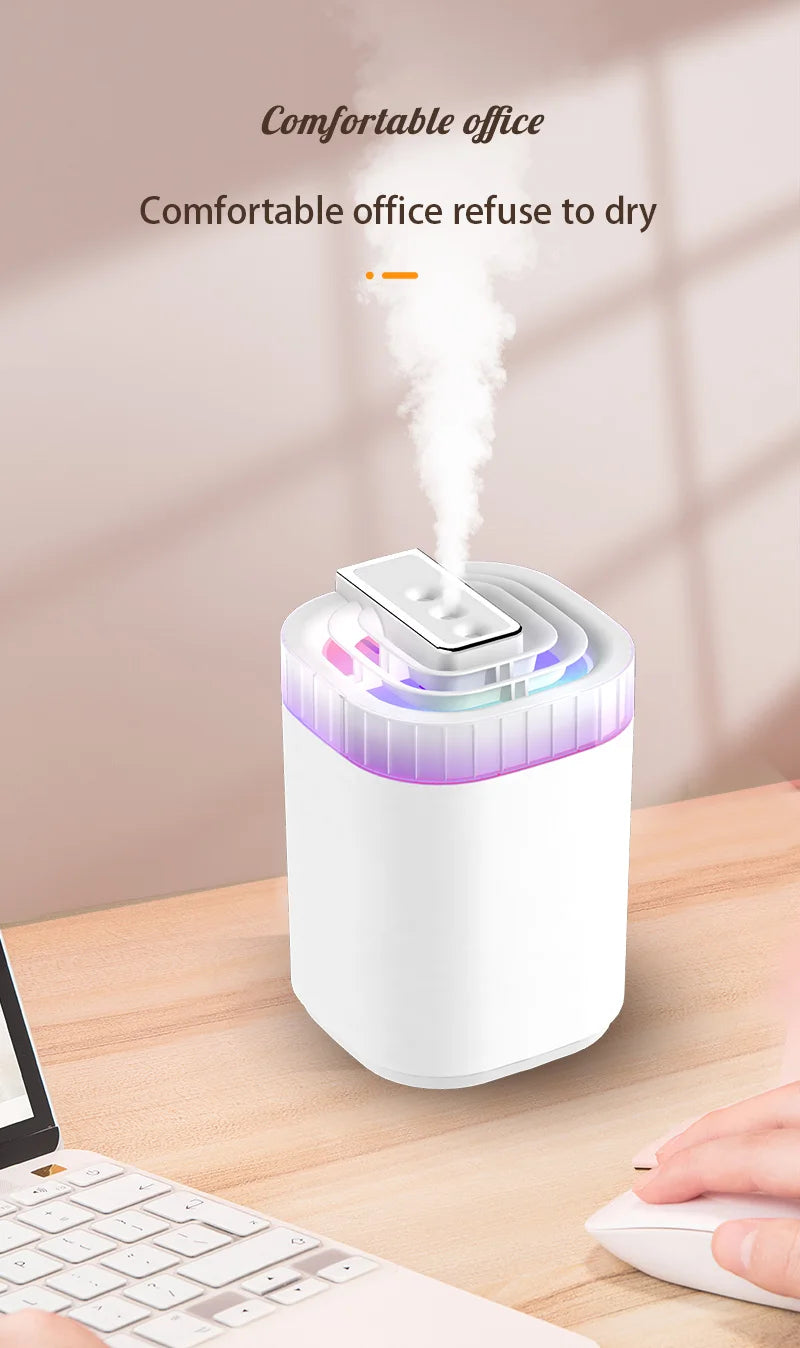 Humidificador Ultrasónico de 3L con Luz Nocturna