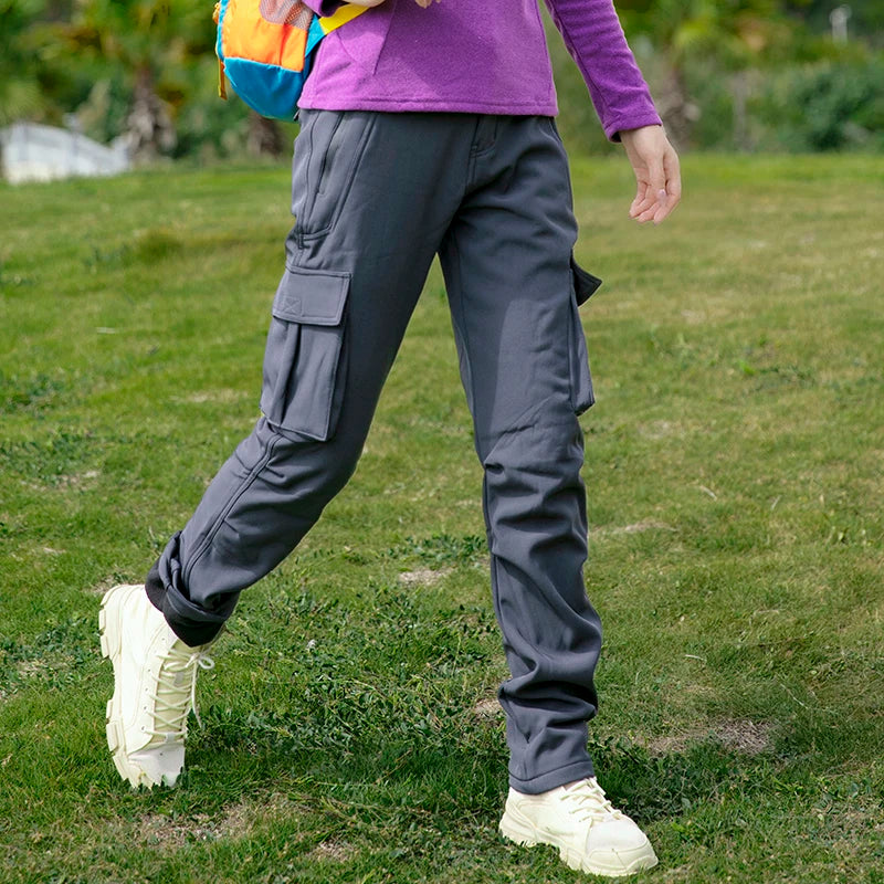 Pantalones Térmicos Softshell para Mujer, Impermeables para Senderismo y Esquí