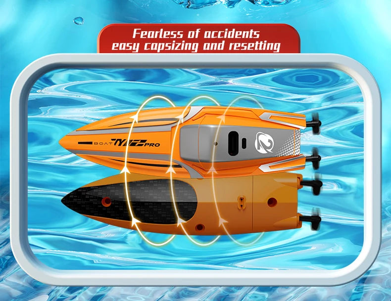 Barco RC de Alta Velocidad con Motor Dual y Control Remoto