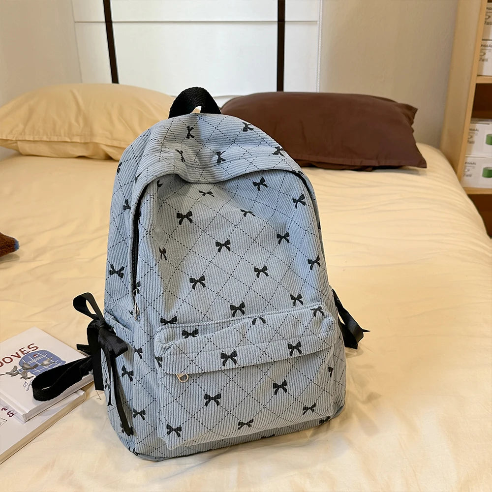 Mochila de Pana para Estudiantes Universitarios y Secundaria
