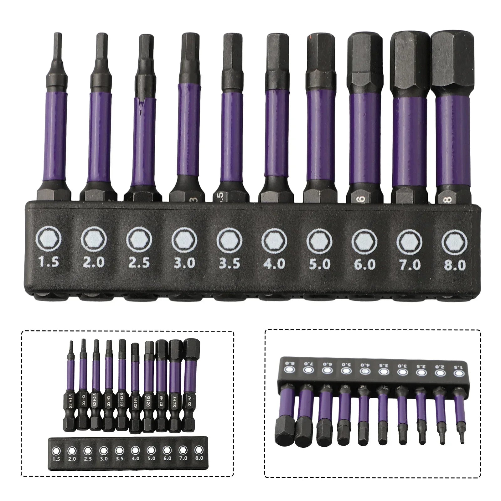 Set de Brocas PH2 de Impacto Magnéticas 5-60 Piezas