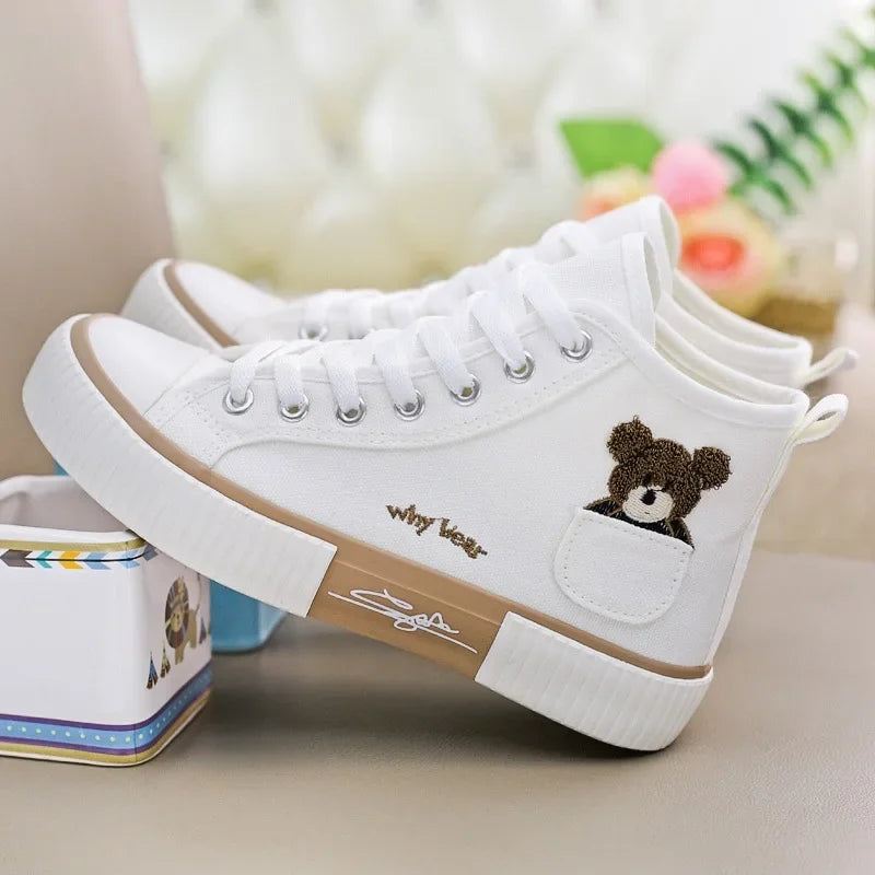 Zapatillas de Lona para Mujer con Bordado — Livianas y Transpirables