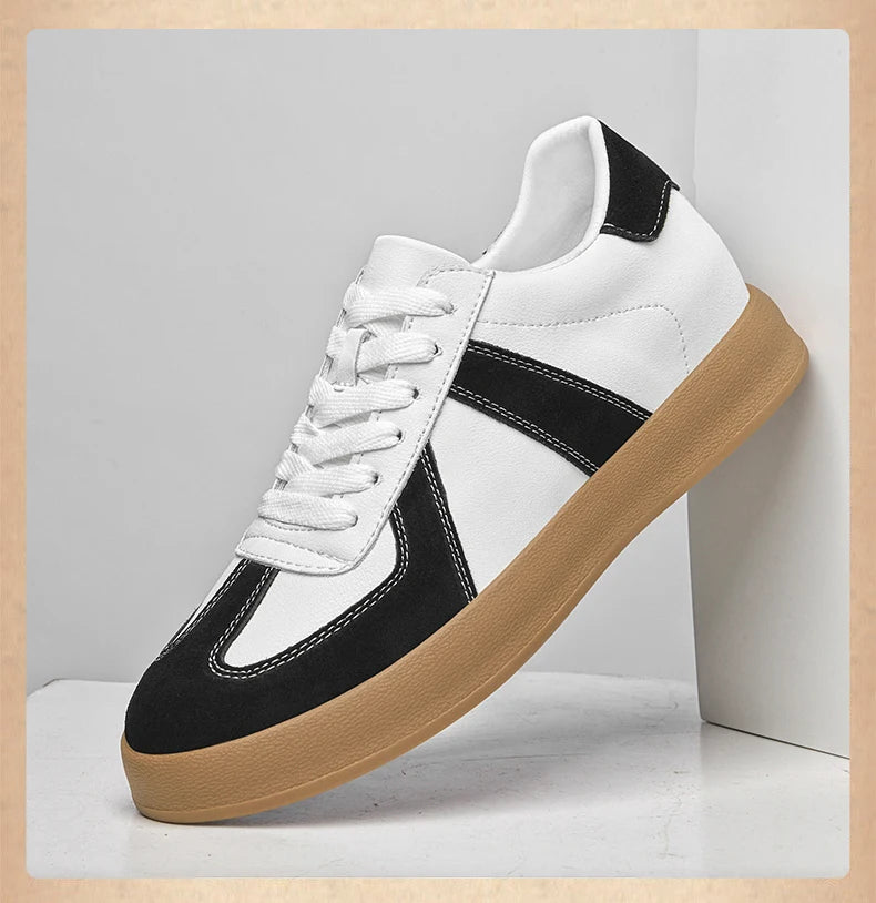 Zapatos invisibles con aumento de altura, zapatos de entrenamiento moral de 8cm, zapatillas informales transpirables de verano con aumento de altura interior para hombre, zapatos Forrest Gump versátiles Retro de cuero genuin