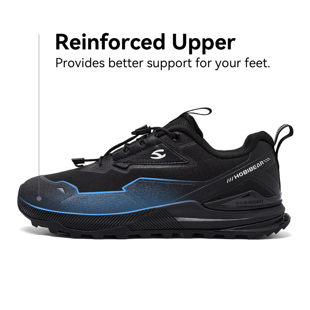 HOBIBEAR Zapatos para correr unisex, zapatillas de senderismo con banda elástica, zapatos casuales ligeros y transpirables