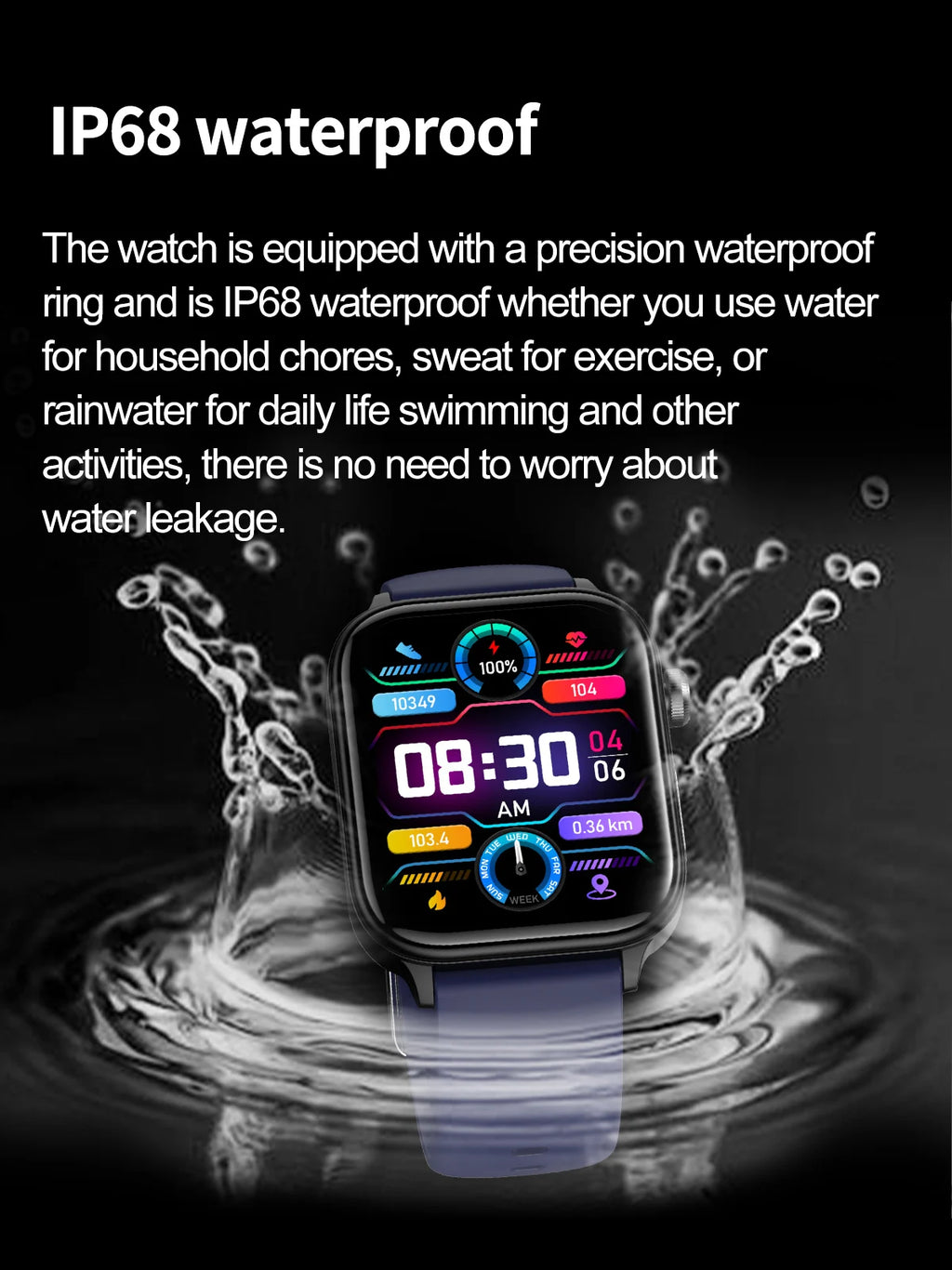 Reloj Inteligente Salud Glucosa Presión Arterial