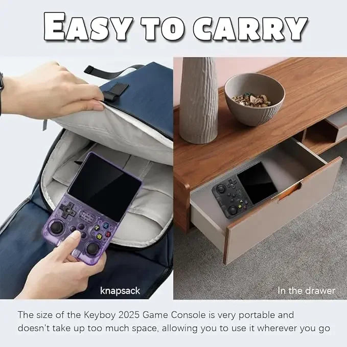 Consola de Juegos Portátil R36S, Pantalla IPS de 3.5 Pulgadas, 64G, Consola de Juegos Retro Clásica, Reproductor de Videojuegos de Bolsillo