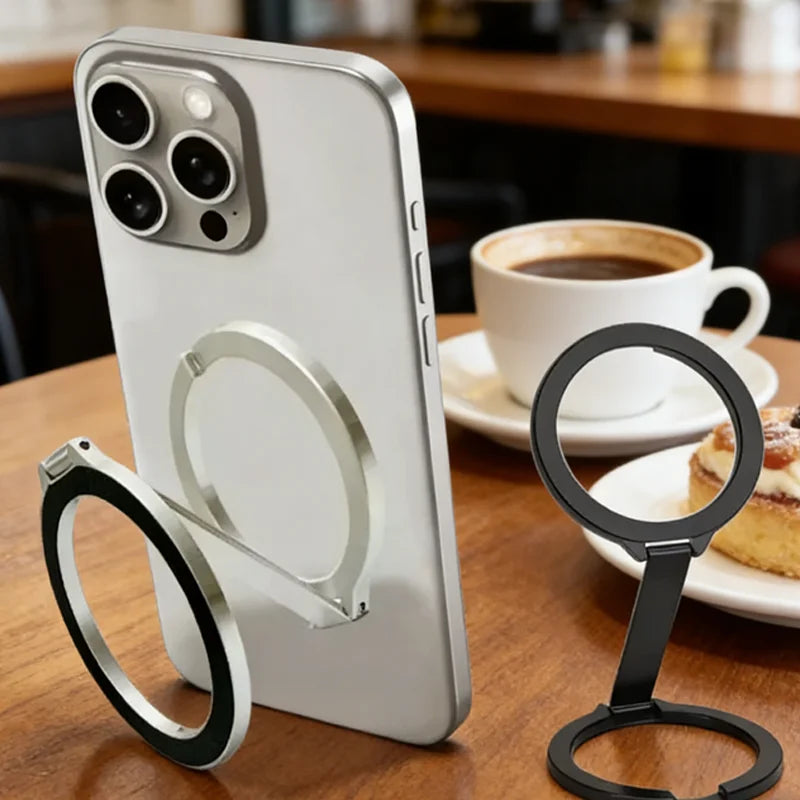 Soporte Magnético Universal Plegable de Doble Cara para Teléfono, Compatible con Magsafe, para Gimnasio, Caminadora, Coche, Soporte Plegable para Smartphone