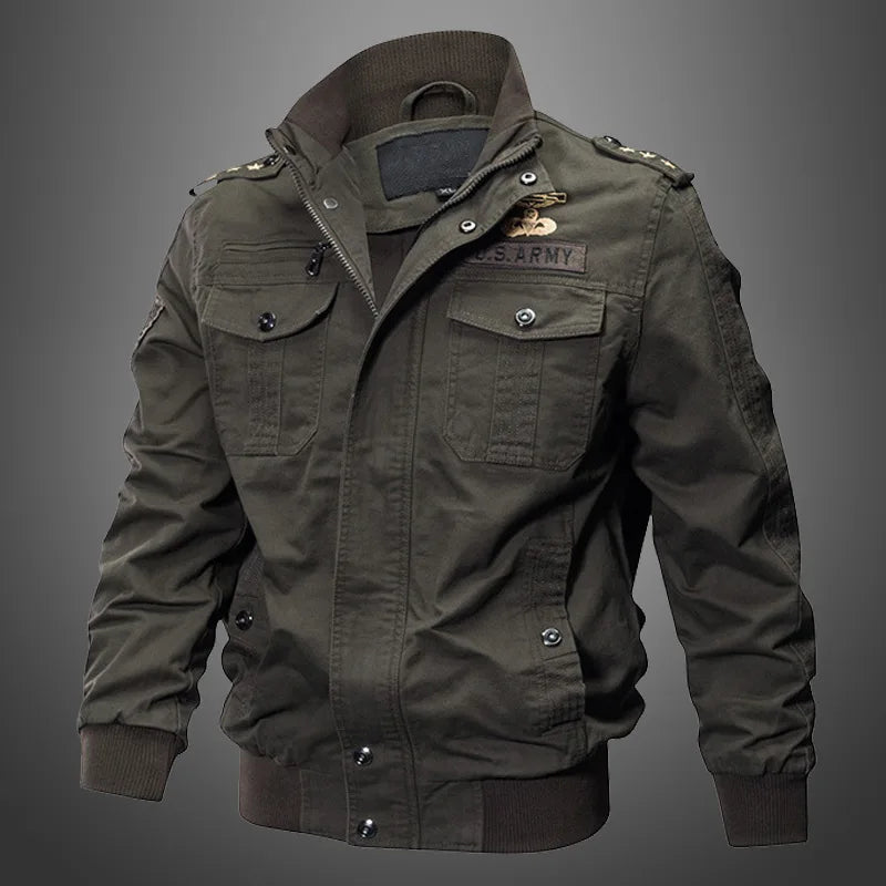 Chaqueta Táctica para Hombre con Múltiples Bolsillos