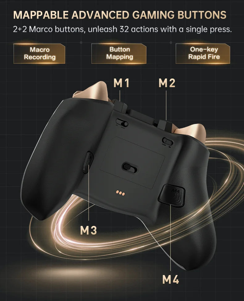 Control de Juego Inalámbrico Machenike G5Pro V2 para PC/NS/Móvil, Joystick Intercambiable en Caliente, Tasa de Sondeo de 1000 Hz con Base de Carga RGB